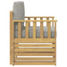 2 Bucată Set de canapele de exterior Poliester - WALTI WALTI