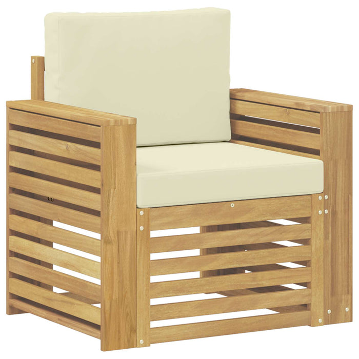 Set de canapele de exterior Poliester Alb - WALTI WALTI
