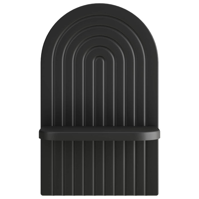 Raft de perete 2 buc. Negru 23 x 13.5 x 37.5 cm Lemn prelucrat WALTI