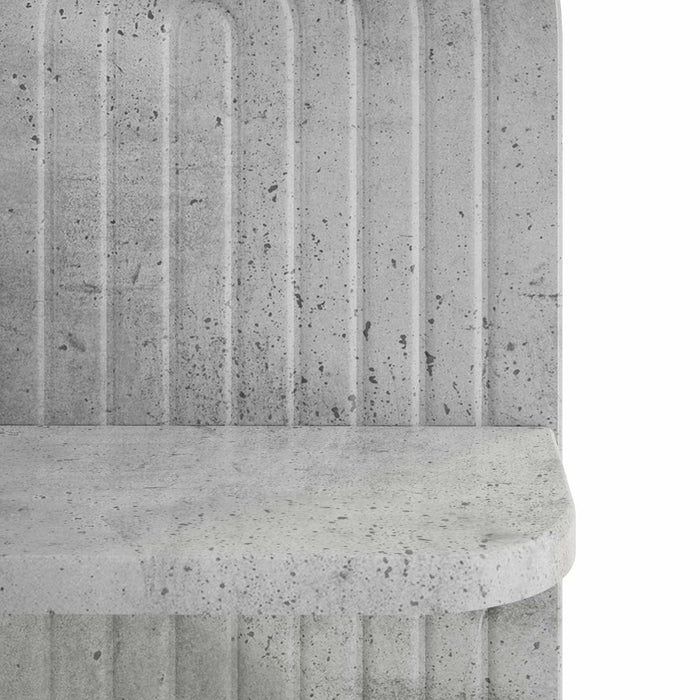 Raft de perete 2 buc. Gri Beton 23 x 13,5 x 37,5 cm WALTI