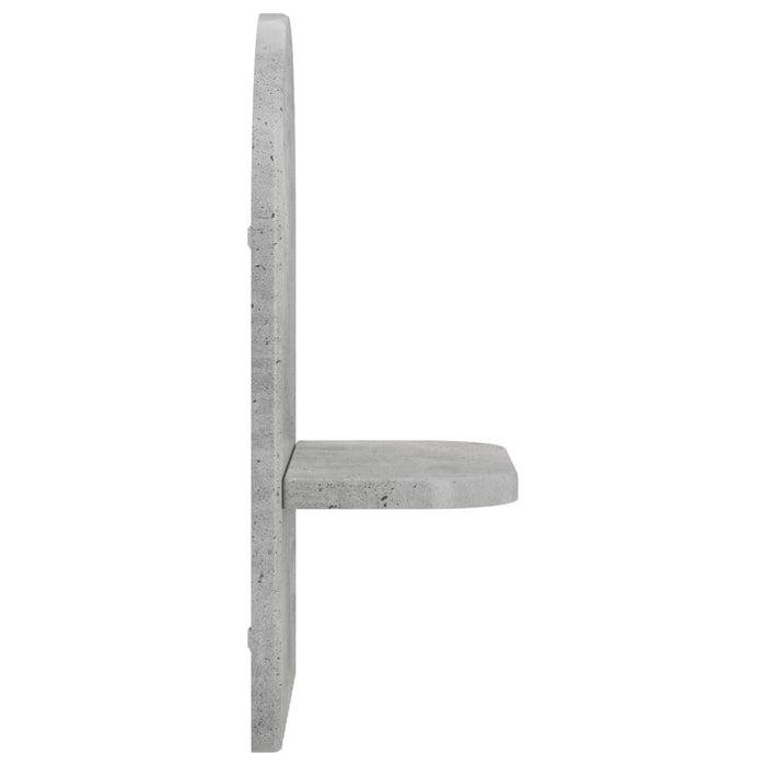 Raft de perete 2 buc. Gri Beton 23 x 13,5 x 37,5 cm WALTI