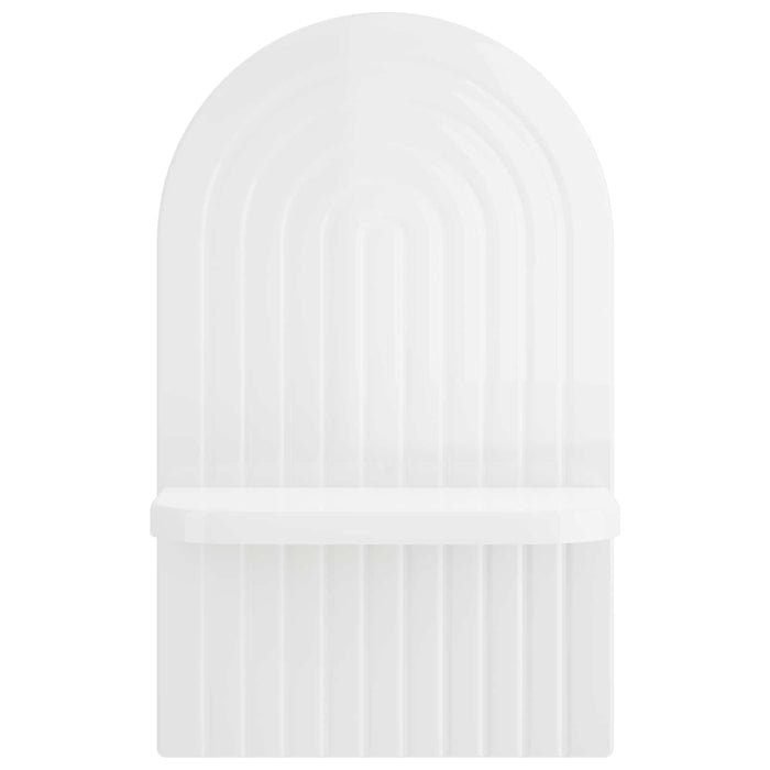 Raft de perete 2 buc. Alb foarte lucios 23 x 13.5 x 37.5 cm WALTI