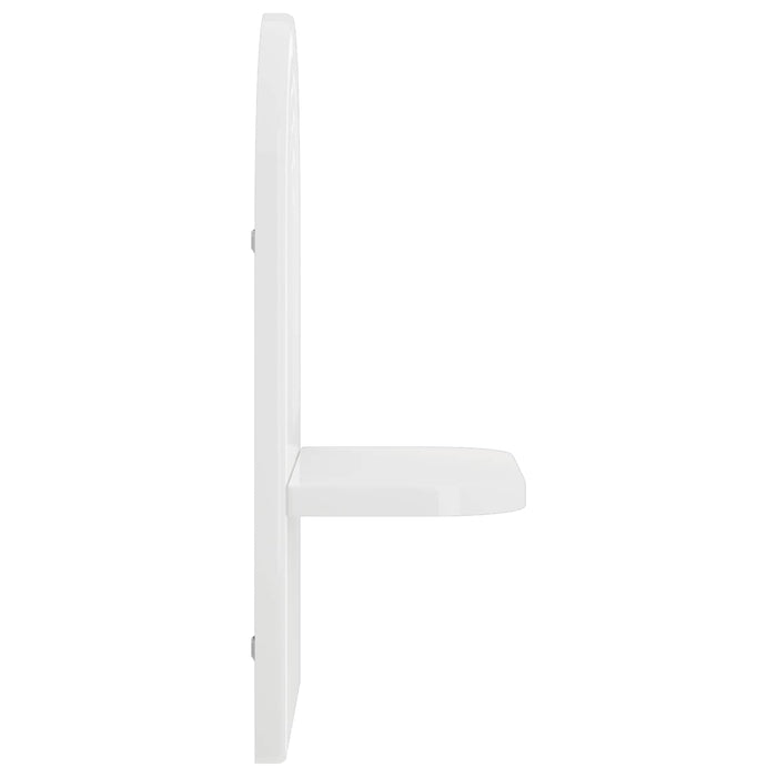 Raft de perete 2 buc. Alb foarte lucios 23 x 13.5 x 37.5 cm WALTI