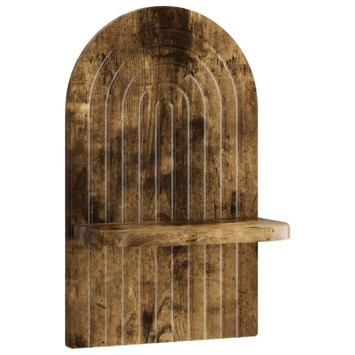 Raft de perete 2 buc. Stejar fumuriu 23 x 13.5 x 37.5 cm WALTI