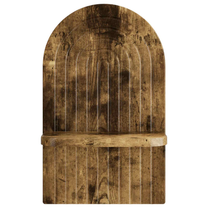 Raft de perete 2 buc. Stejar fumuriu 23 x 13.5 x 37.5 cm WALTI