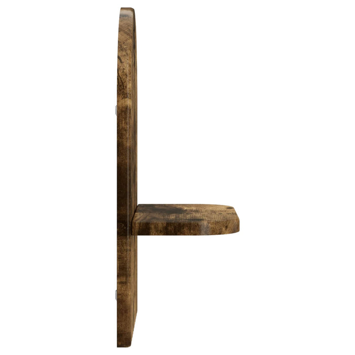 Raft de perete 2 buc. Stejar fumuriu 23 x 13.5 x 37.5 cm WALTI