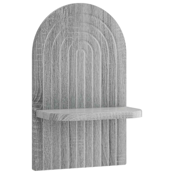 Raft de perete 2 buc. Sonoma gri 23 x 13,5 x 37,5 cm WALTI