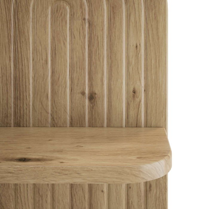 Raft de perete 2 buc. Stejar Artizanal 23 x 13.5 x 37.5 cm WALTI