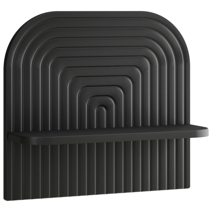 Raft de perete 2 buc. Negru 41 x 13.5 x 37.5 cm Lemn prelucrat WALTI