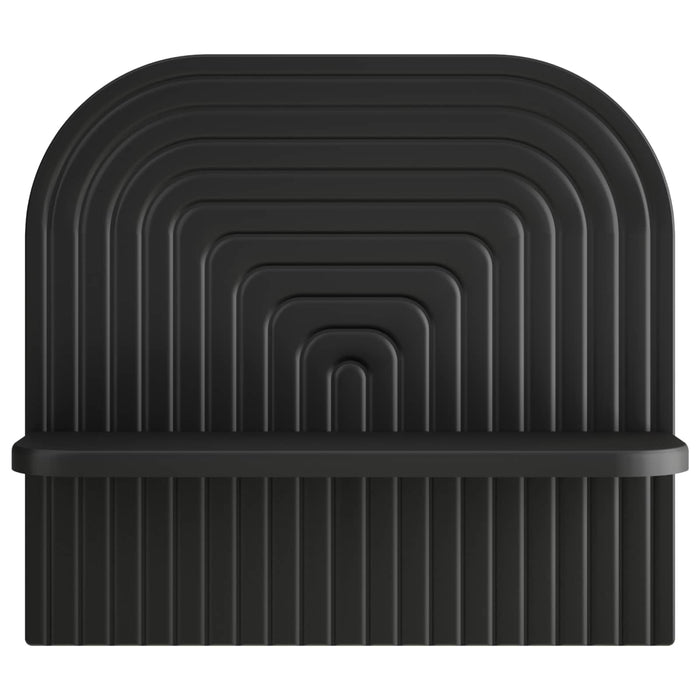 Raft de perete 2 buc. Negru 41 x 13.5 x 37.5 cm Lemn prelucrat WALTI