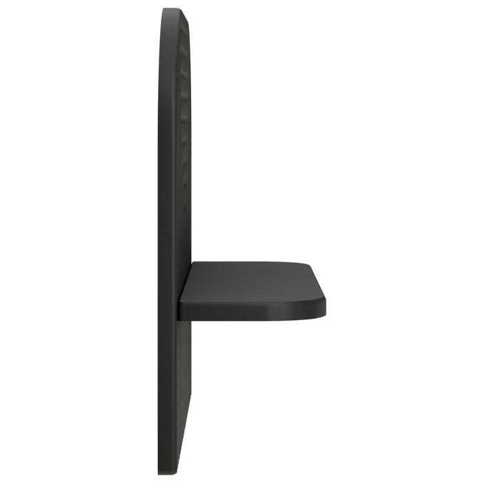 Raft de perete 2 buc. Negru 41 x 13.5 x 37.5 cm Lemn prelucrat WALTI