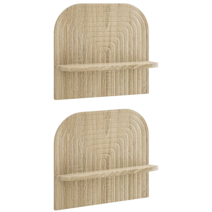 Raft de perete 2 buc. Stejar Sonoma 41 x 13.5 x 37.5 cm WALTI