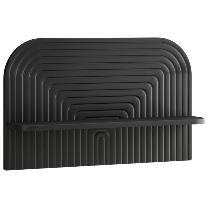 Raft de perete 2 buc. Negru 60 x 13.5 x 37.5 cm Lemn prelucrat WALTI