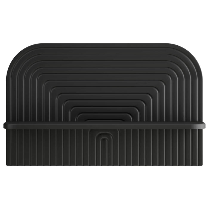 Raft de perete 2 buc. Negru 60 x 13.5 x 37.5 cm Lemn prelucrat WALTI