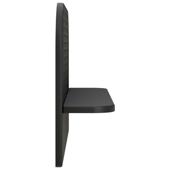 Raft de perete 2 buc. Negru 60 x 13.5 x 37.5 cm Lemn prelucrat WALTI