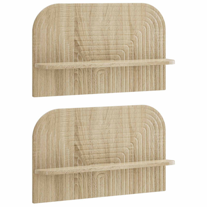 Raft de perete 2 buc. Stejar Sonoma 60 x 13.5 x 37.5 cm WALTI