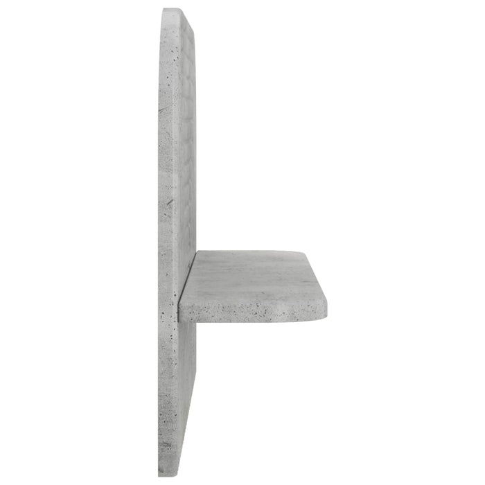 Raft de perete 2 buc. Gri Beton 60 x 13.5 x 37.5 cm WALTI