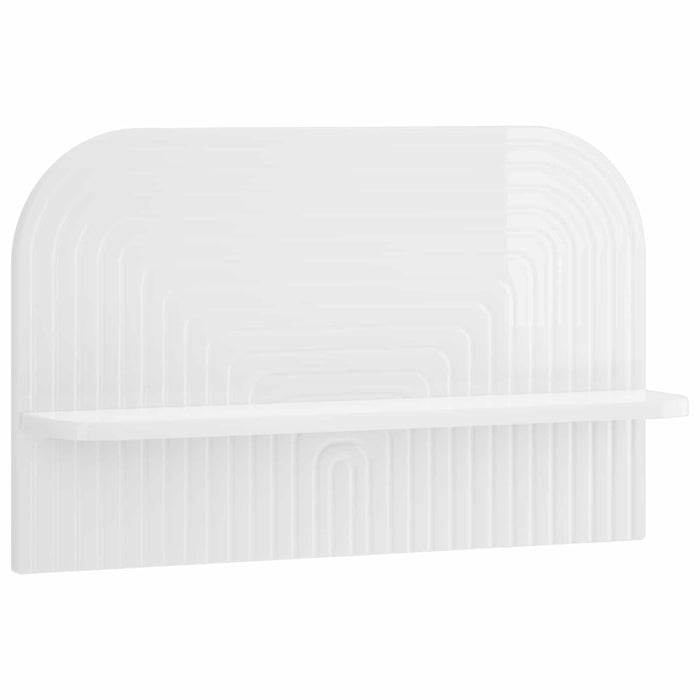 Raft de perete 2 buc. Alb foarte lucios 60 x 13.5 x 37.5 cm WALTI