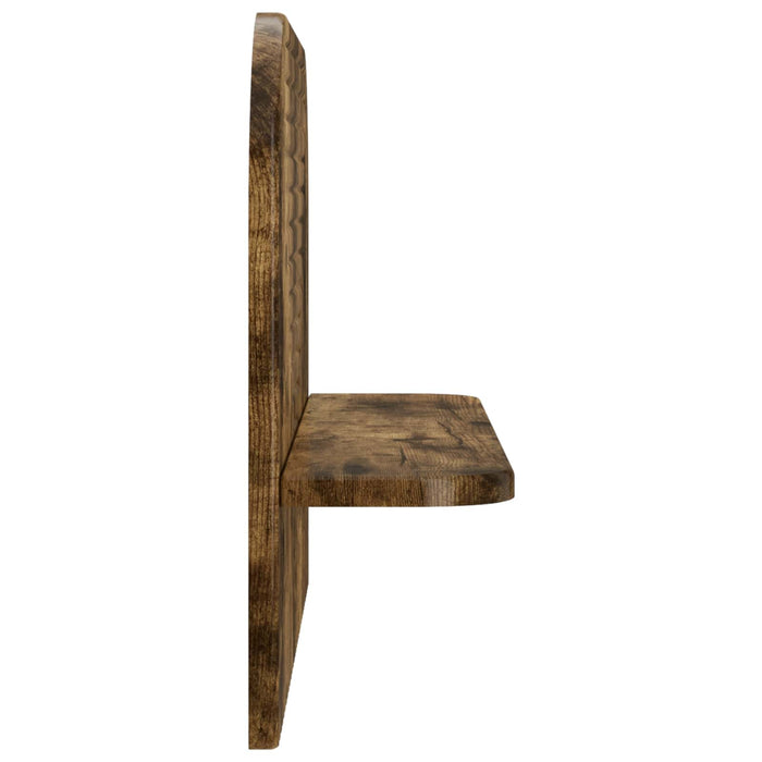 Raft de perete 2 buc. Stejar fumuriu 60 x 13.5 x 37.5 cm WALTI