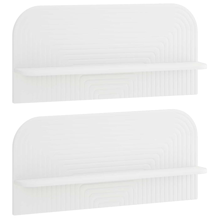 Raft de perete 2 buc. Alb 80.5 x 13.5 x 37.5 cm Lemn prelucrat WALTI