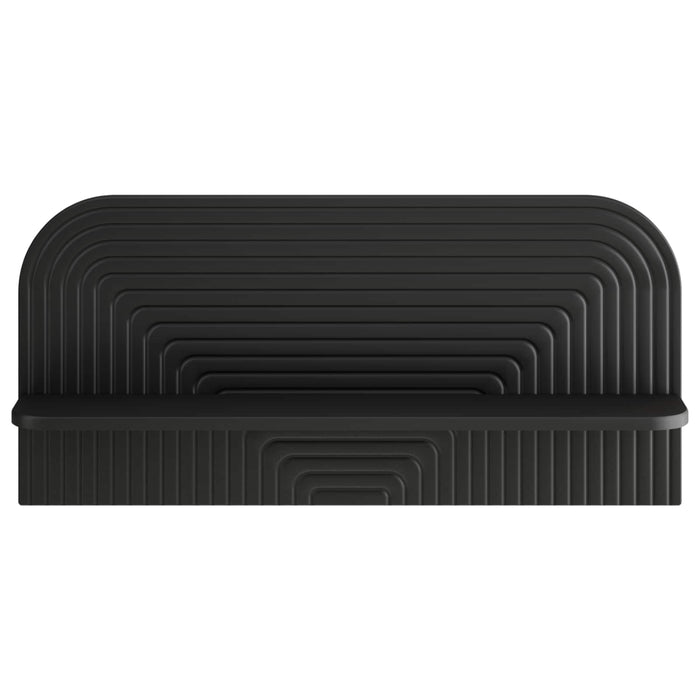 Raft de perete 2 buc. Negru 80.5 x 13.5 x 37.5 cm WALTI