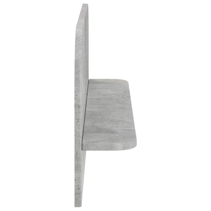 Raft de perete 2 buc. Gri Beton 80.5 x 13.5 x 37.5 cm WALTI