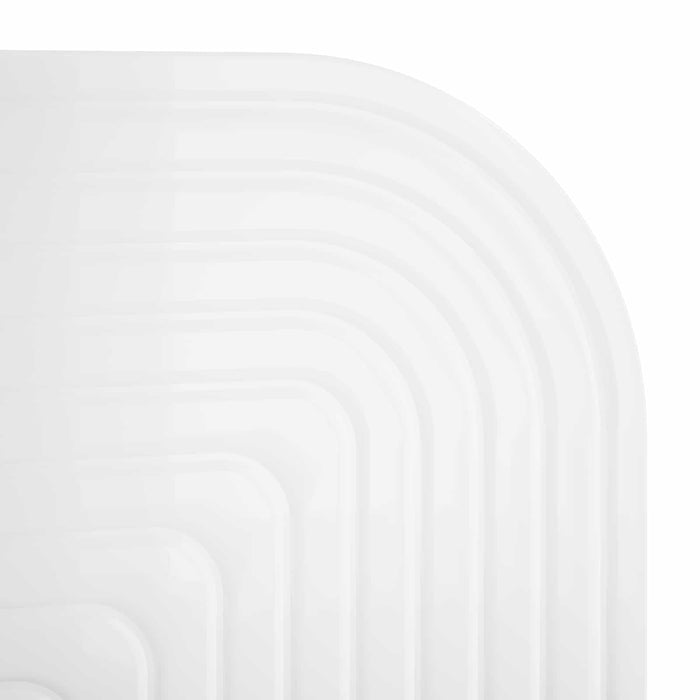 Raft de perete 2 buc. Alb foarte lucios 80.5 x 13.5 x 37.5 cm WALTI