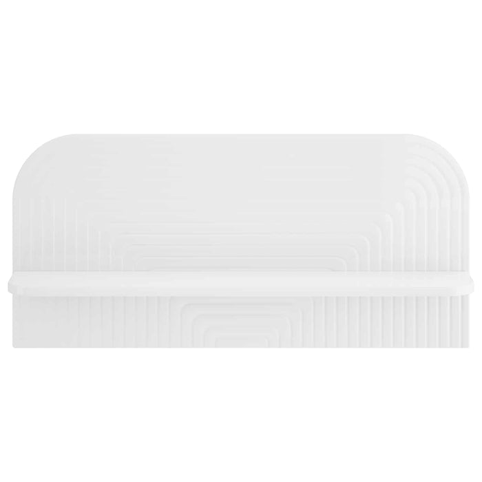 Raft de perete 2 buc. Alb foarte lucios 80.5 x 13.5 x 37.5 cm WALTI