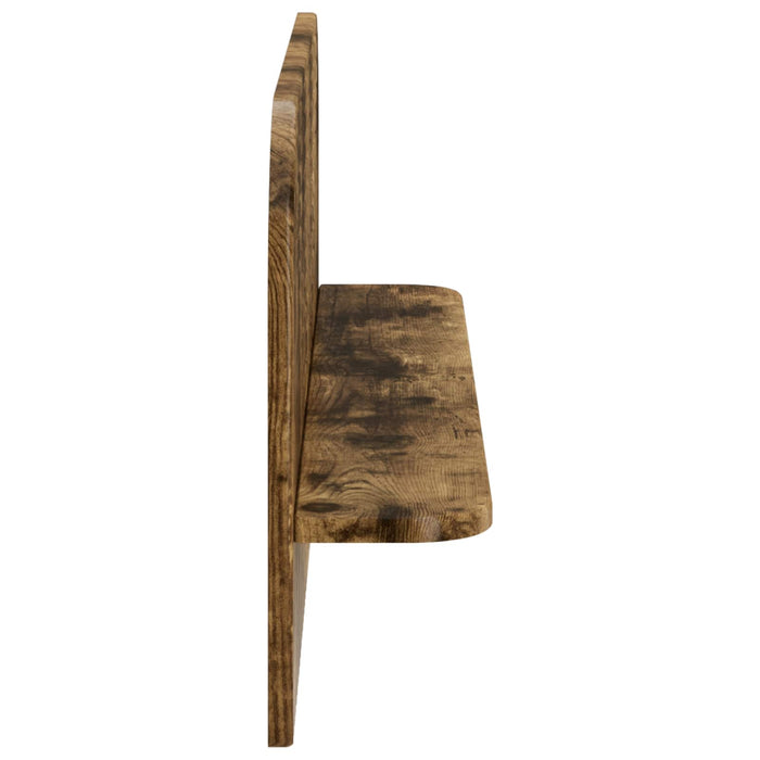 Raft de perete 2 buc. Stejar fumuriu 80.5 x 13.5 x 37.5 cm WALTI