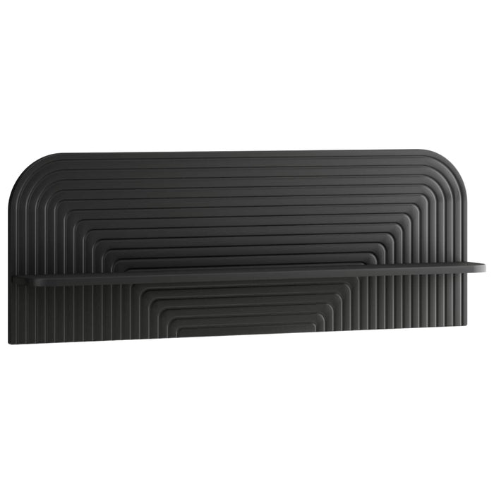 Raft de perete 2 buc. Negru 102 x 13.5 x 37.5 cm Lemn prelucrat WALTI