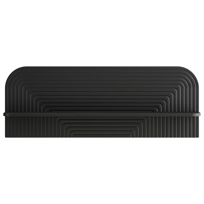 Raft de perete 2 buc. Negru 102 x 13.5 x 37.5 cm Lemn prelucrat WALTI