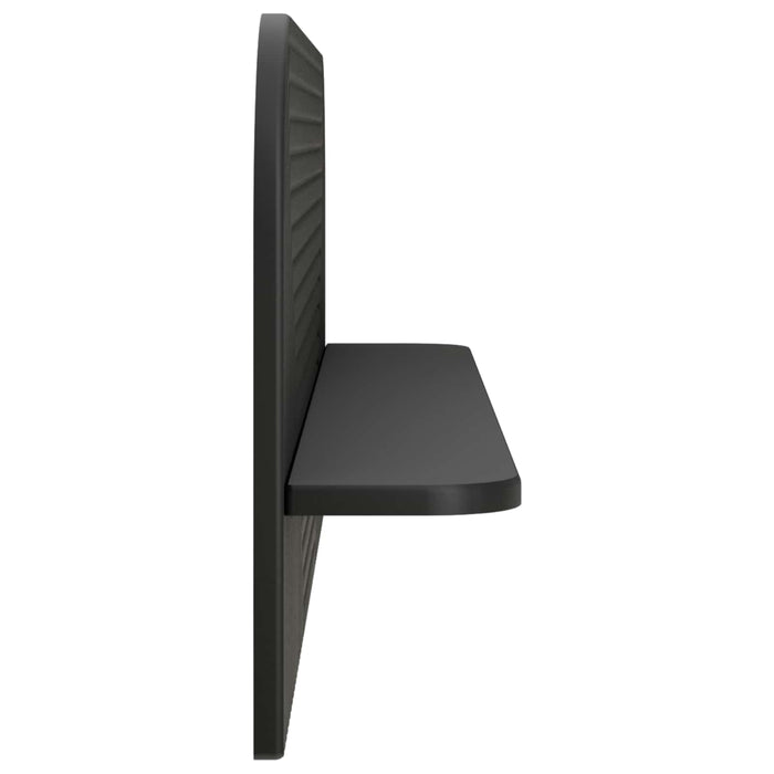 Raft de perete 2 buc. Negru 102 x 13.5 x 37.5 cm Lemn prelucrat WALTI