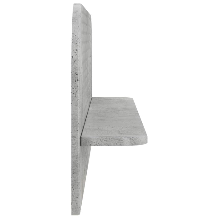 Raft de perete 2 buc. Gri Beton 102 x 13.5 x 37.5 cm WALTI