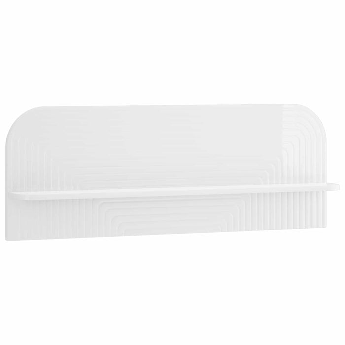 Raft de perete 2 buc. Alb foarte lucios 102 x 13.5 x 37.5 cm WALTI