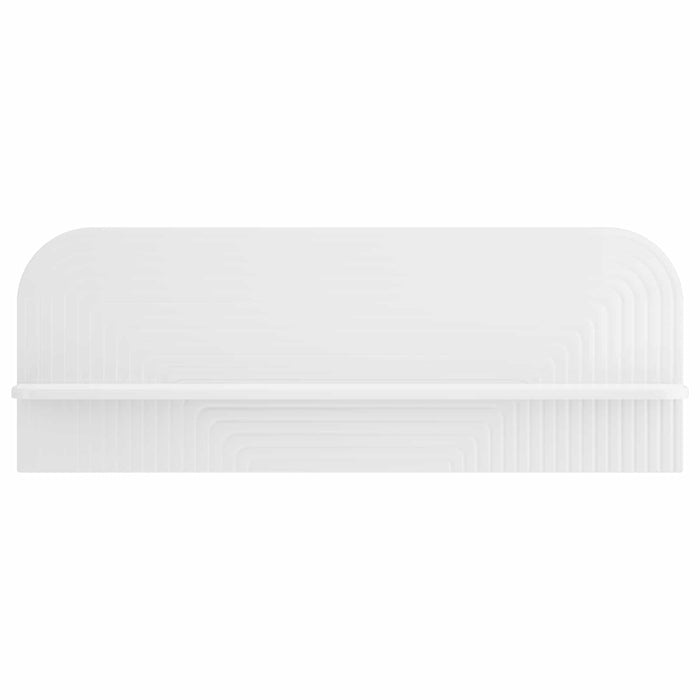 Raft de perete 2 buc. Alb foarte lucios 102 x 13.5 x 37.5 cm WALTI