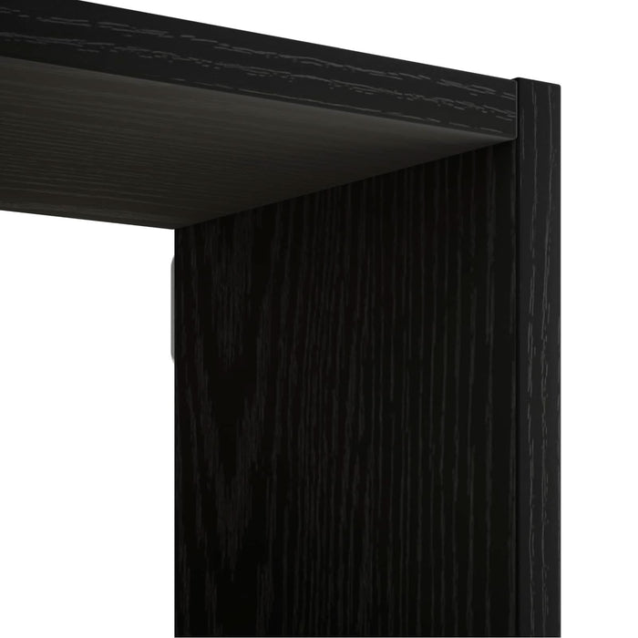 Raft de perete Negru 99,5 x 17 x 91 cm Lemn prelucrat WALTI
