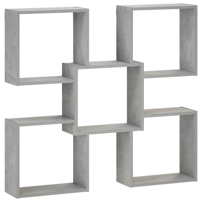 Raft de perete Gri Beton 99,5 x 17 x 91 cm Lemn prelucrat WALTI