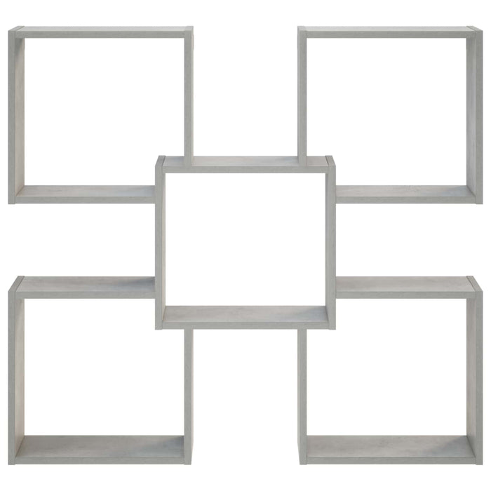 Raft de perete Gri Beton 99,5 x 17 x 91 cm Lemn prelucrat WALTI
