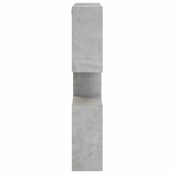 Raft de perete Gri Beton 99,5 x 17 x 91 cm Lemn prelucrat WALTI