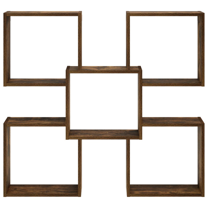 Raft de perete Stejar fumuriu 99,5 x 17 x 91 cm Lemn prelucrat WALTI