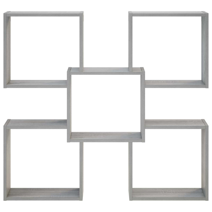 Raft de perete Sonoma gri 99,5 x 17 x 91 cm Lemn prelucrat WALTI