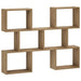 Raft de perete Stejar Artizanal 103 x 17 x 80 cm Lemn prelucrat - WALTI WALTI
