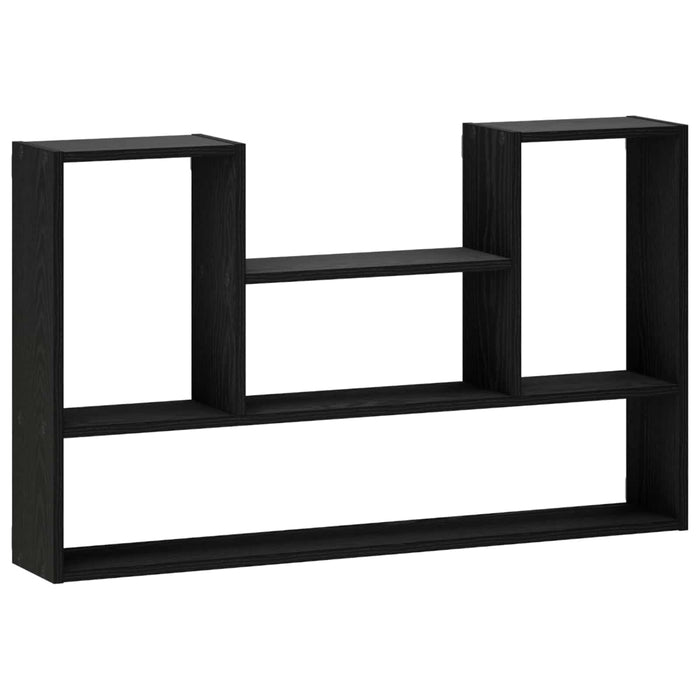 Raft de perete Negru 100 x 17 x 60 cm Lemn prelucrat WALTI
