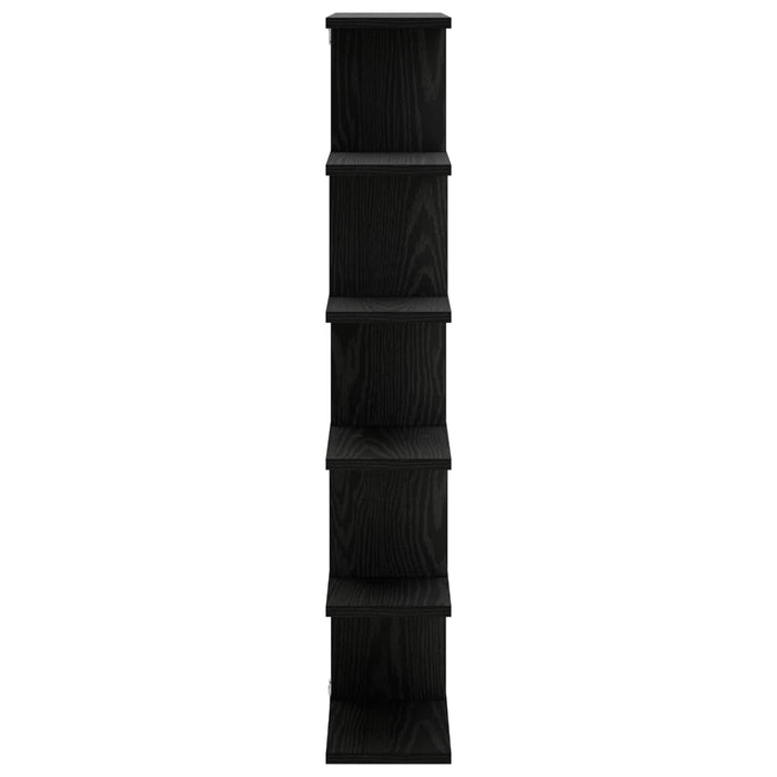 Raft de perete Stejar Negru 70 x 17 x 101 cm Lemn prelucrat WALTI