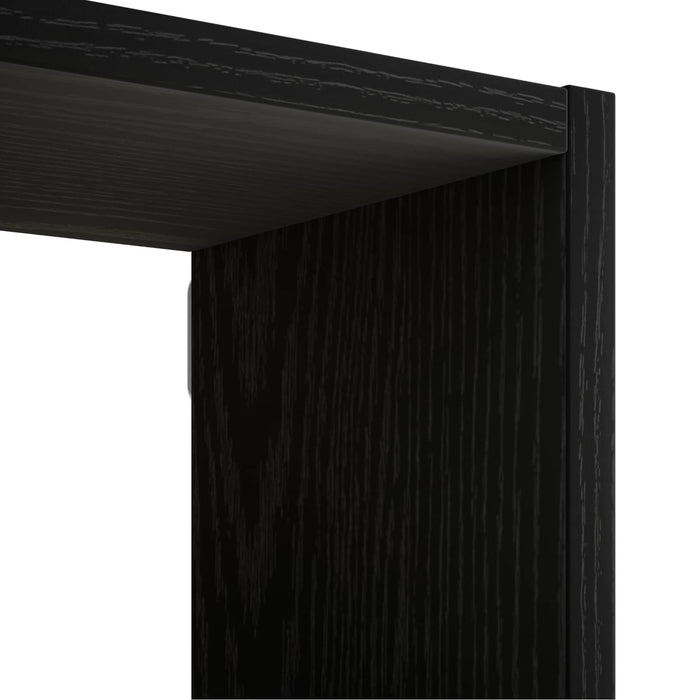 Raft de perete Stejar Negru 70 x 17 x 101 cm Lemn prelucrat WALTI