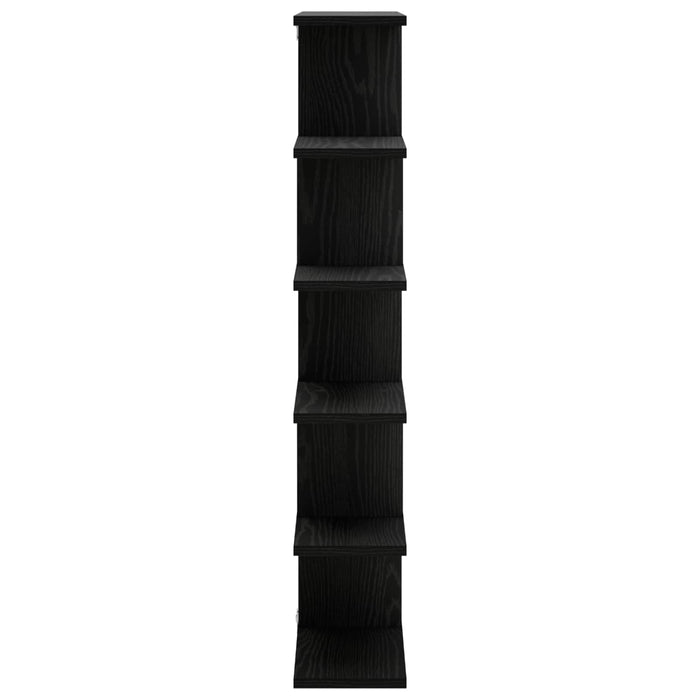 Raft de perete Stejar Negru 70 x 17 x 101 cm Lemn prelucrat WALTI