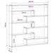 Raft de perete Gri Beton 103 x 17 x 102 cm Lemn prelucrat - WALTI WALTI