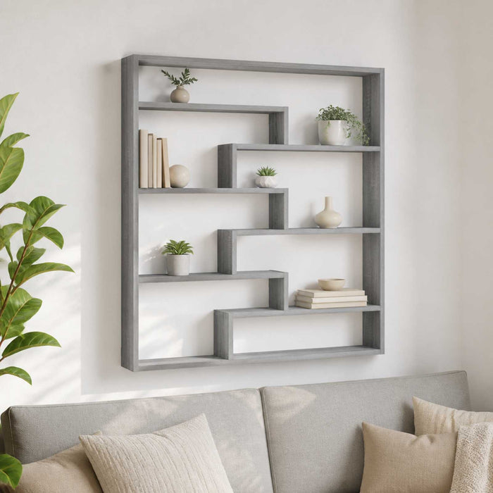 Raft de perete Sonoma gri 103 x 17 x 102 cm Lemn prelucrat WALTI