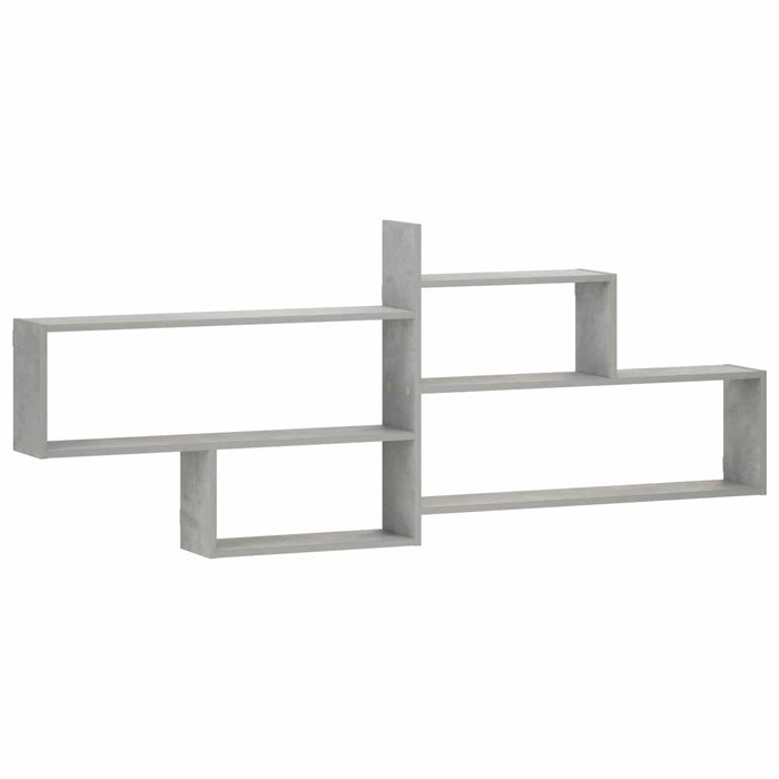 Raft de perete Gri Beton 168.5 x 17 x 68 cm Lemn prelucrat WALTI
