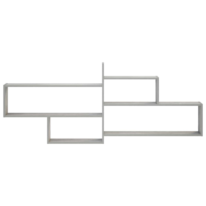 Raft de perete Gri Beton 168.5 x 17 x 68 cm Lemn prelucrat WALTI